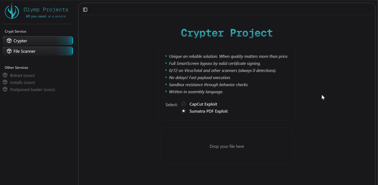 Olymp Loader, MaaS