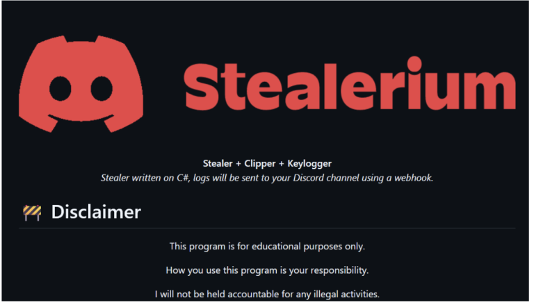 Stealerium, infostealer