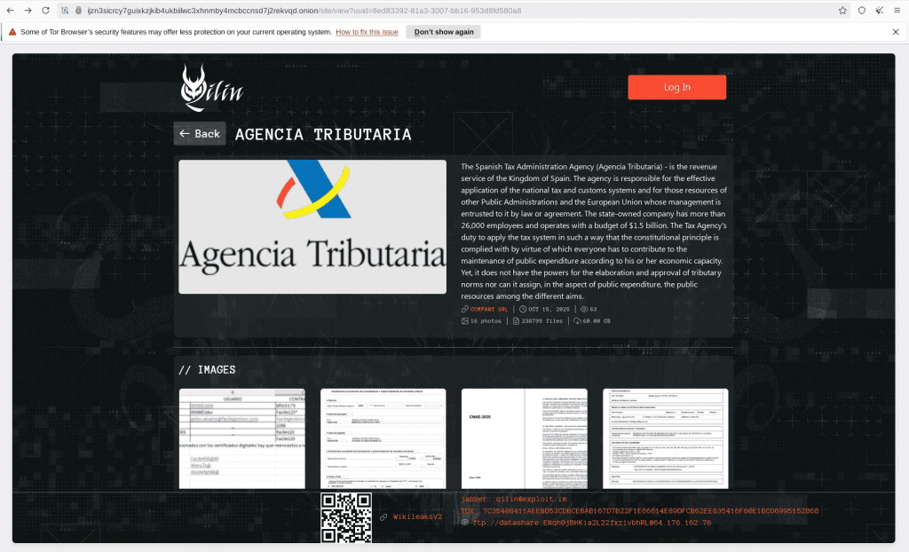 Qilin Bulletproof Hosting, Asahi Group Ransomware