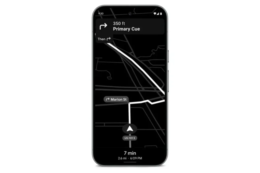 Pixel 10 Power-Saving Navigation Google Maps Battery Saver
