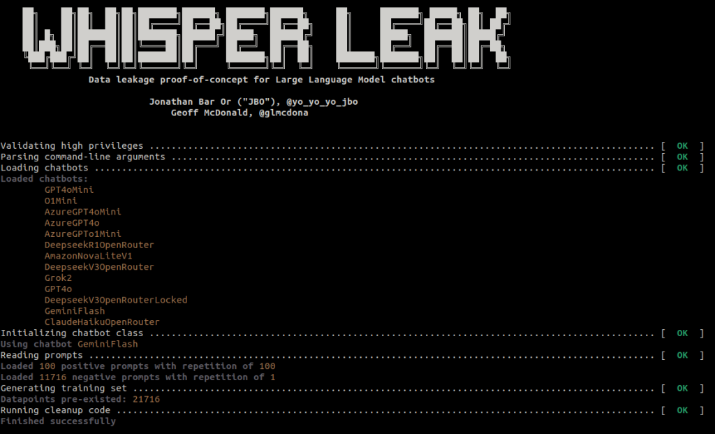 Whisper Leak Encrypted AI Chat