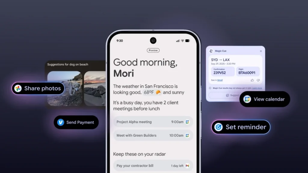 Google Contextual Suggestions Android, Pixel 10 Magic Cue rebrand