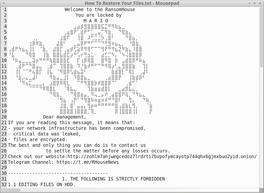 RansomHouse Mario Malware, Jolly Scorpius Encryption