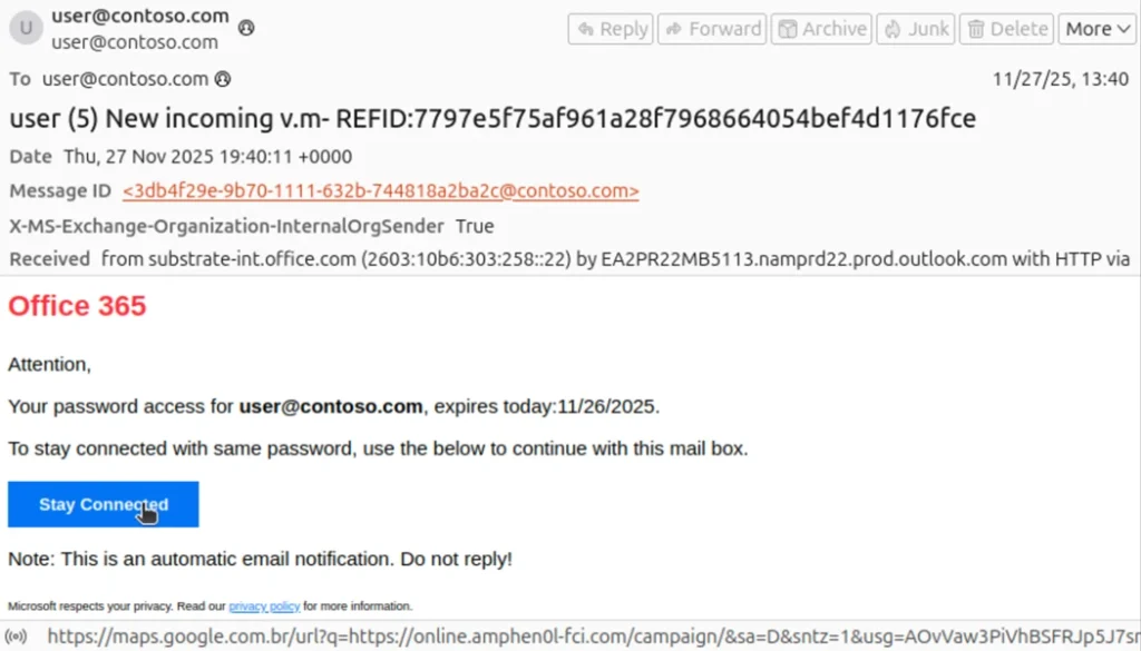 Internal Phishing Attacks Tycoon2FA