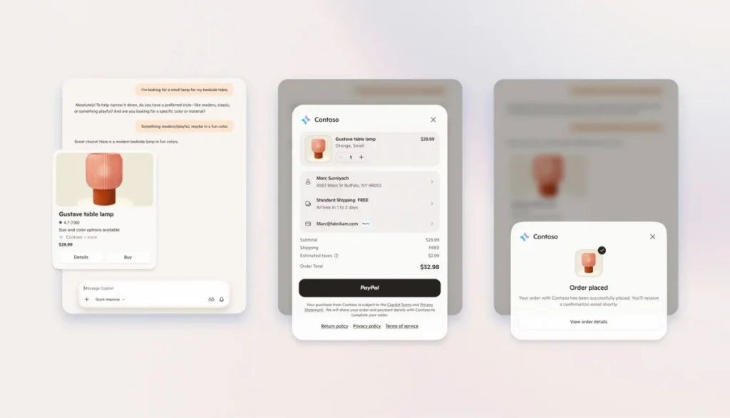 Microsoft Copilot Checkout NRF 2026, agentic commerce AI shopping