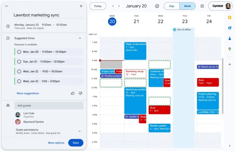 Google Calendar Gemini AI