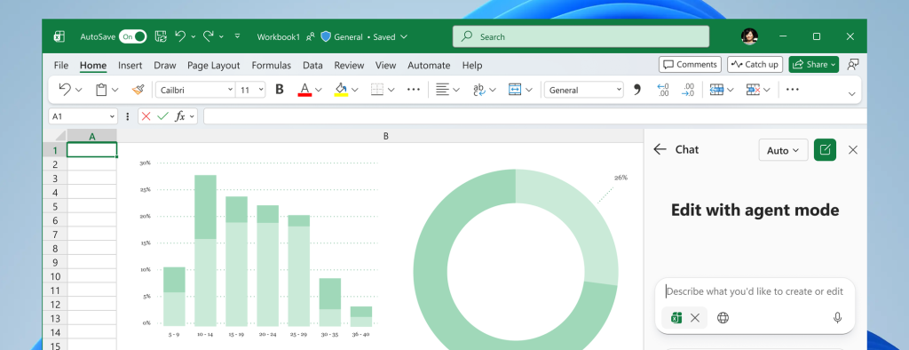 Microsoft Excel Agent Mode 2026, Copilot model selector GPT-5.2 Claude 4.5