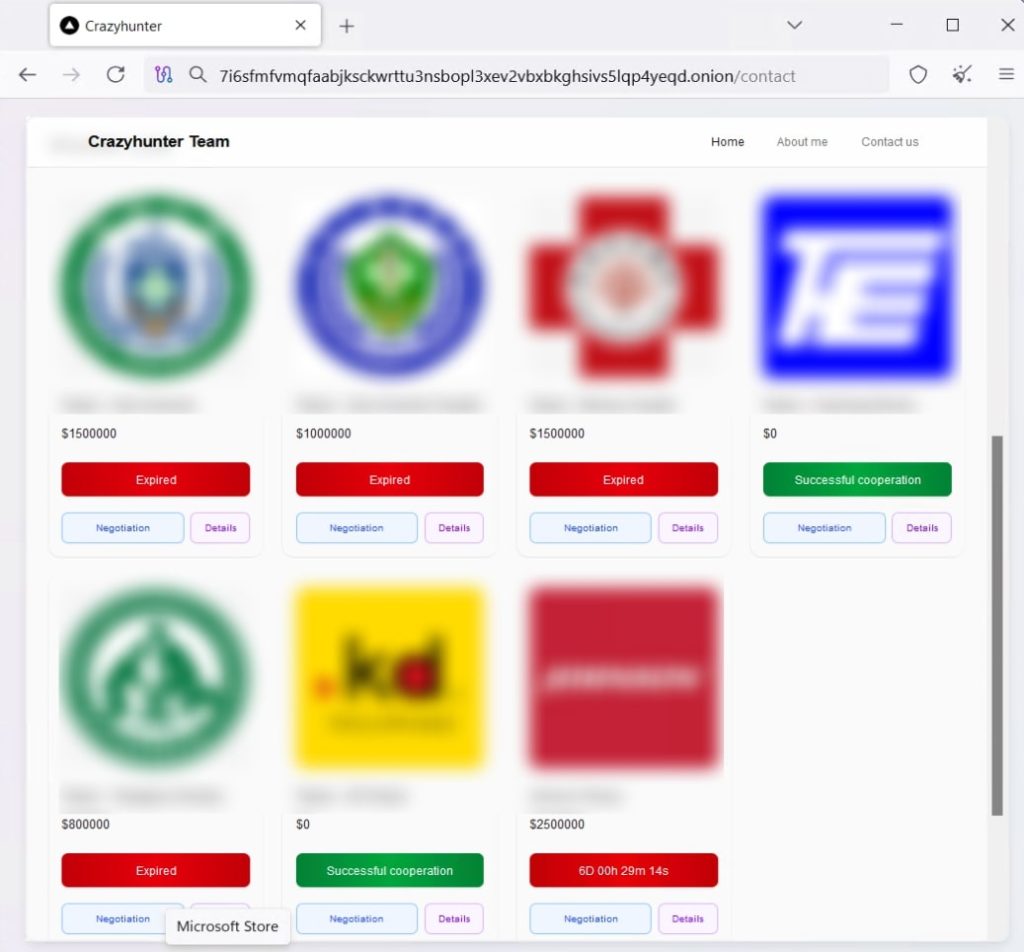 CrazyHunter Ransomware Healthcare Cyberattacks