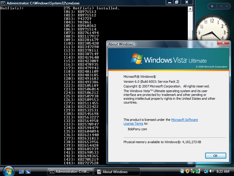 Bob Pony Windows 7 Vista ISO 2026, Windows Vista Premium Assurance final update