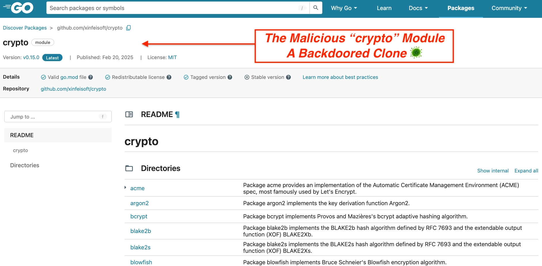 Go Supply Chain Attack Rekoobe Backdoor