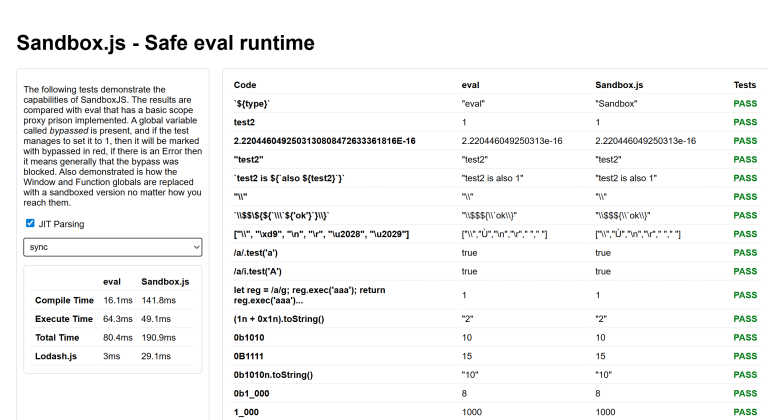 SandboxJS Escape Host Object Poisoning SandboxJS Vulnerability CVE-2026-26954