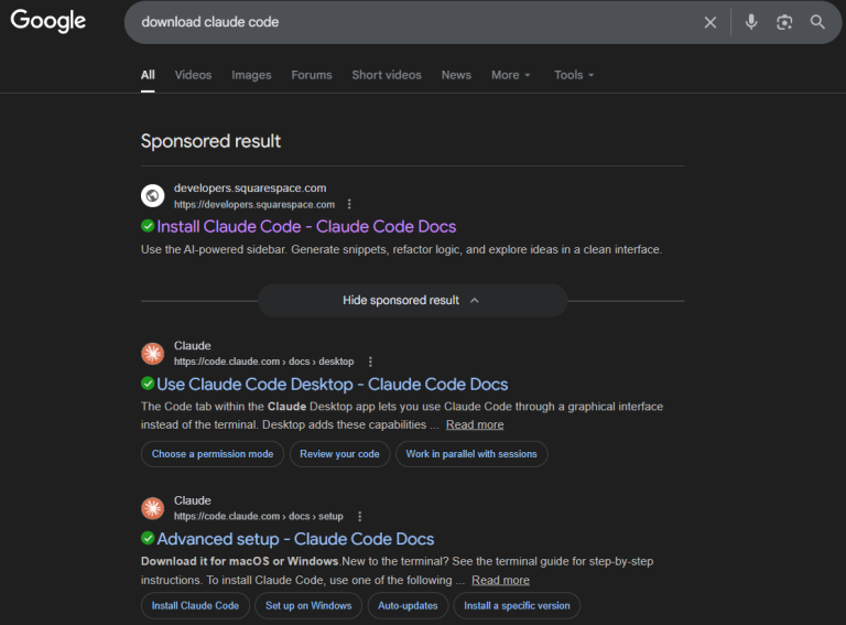 Claude Code Malvertising ClickFix Campaign