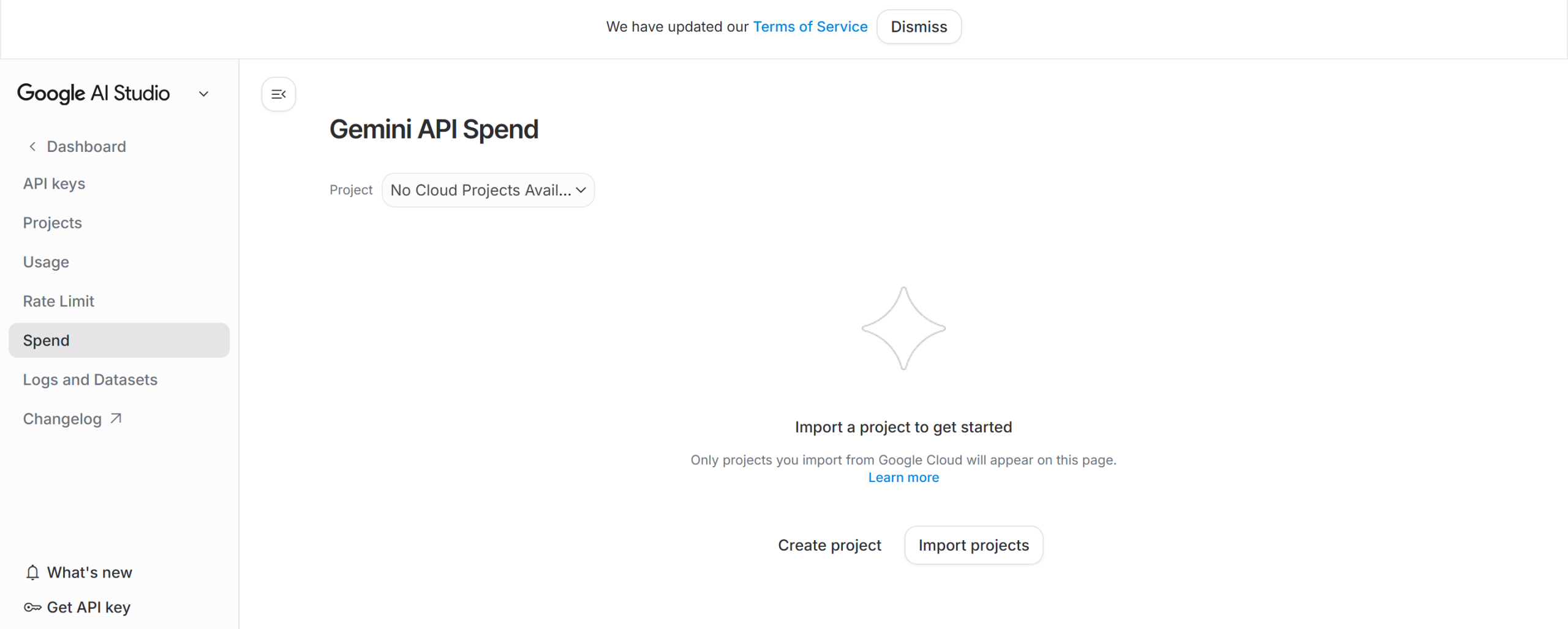 Google AI Studio spending limit