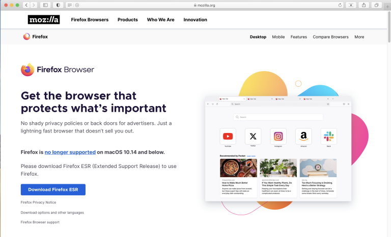 Firefox Windows 7 support