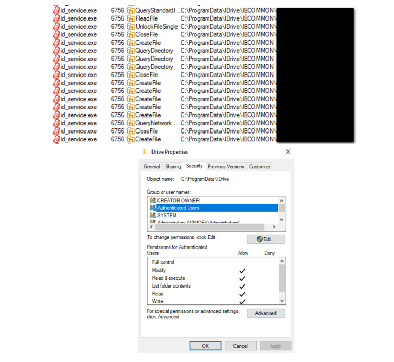 IDrive Vulnerability Privilege Escalation