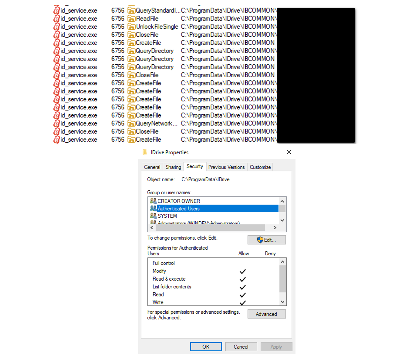 IDrive Vulnerability Privilege Escalation