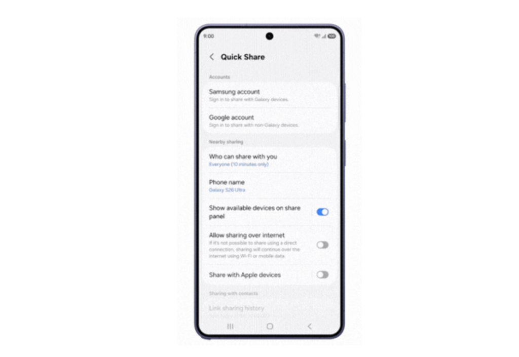 Samsung Quick Share AirDrop