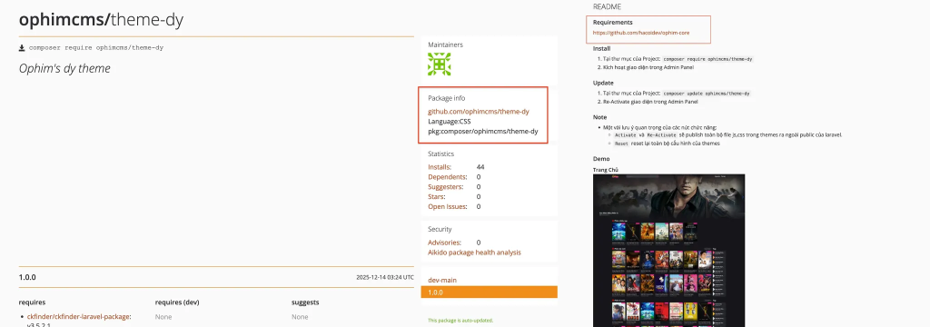 OphimCMS Malware Packagist Supply Chain Attack