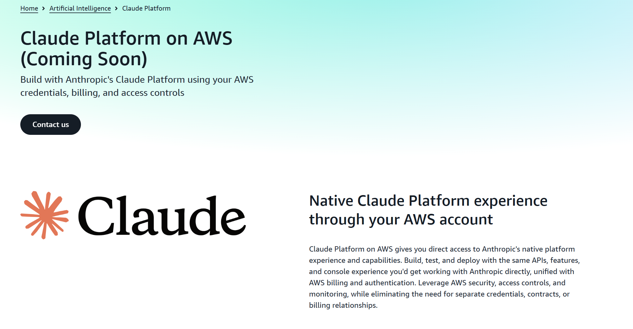 Claude Platform on AWS