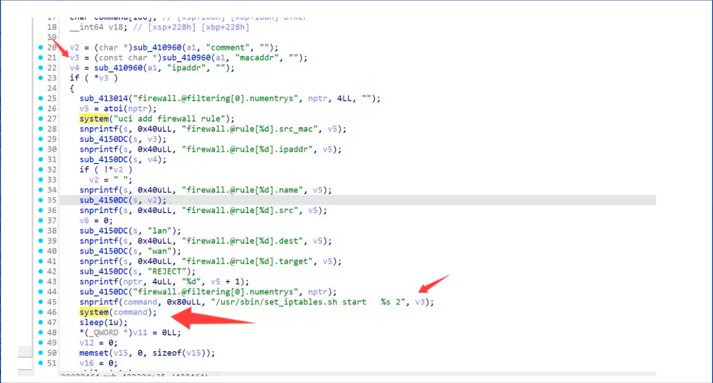 Mirai BotnetCommand Injection