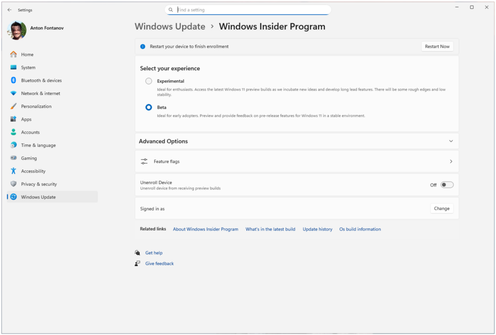 Windows Insider Program Structural Changes
