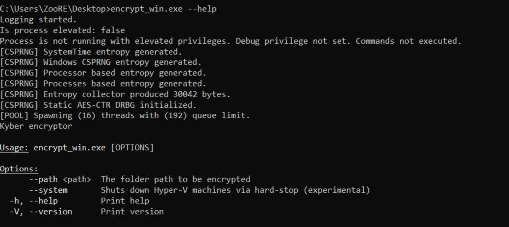 Kyber Ransomware ESXi Virtualization Attack