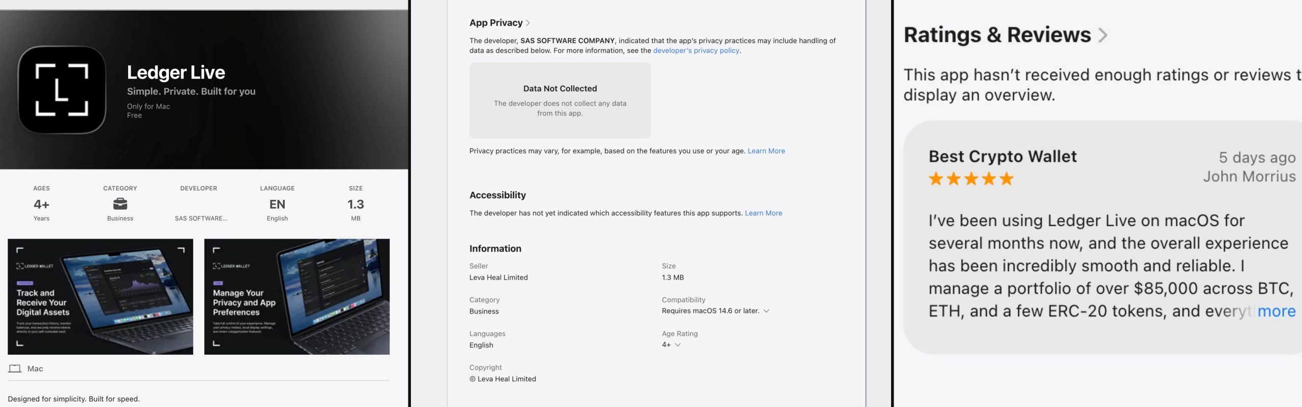 Fake Ledger Live App