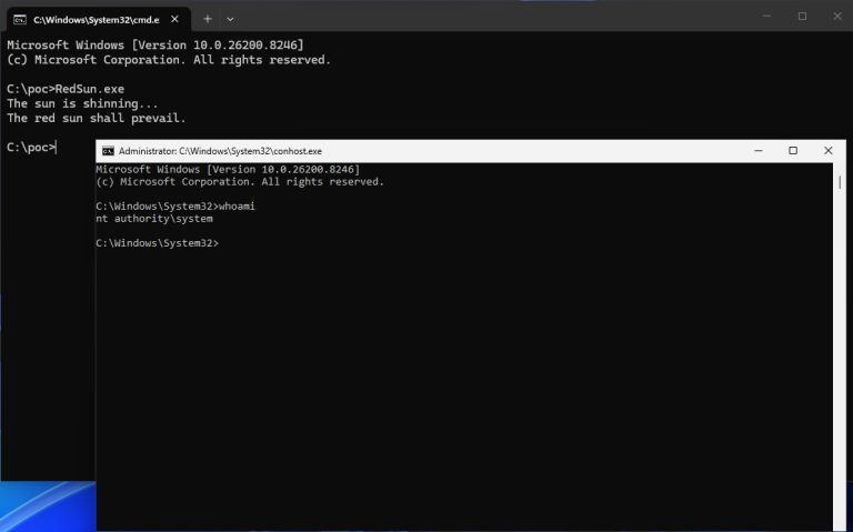 RedSun Zero-Day Windows Defender EoP
