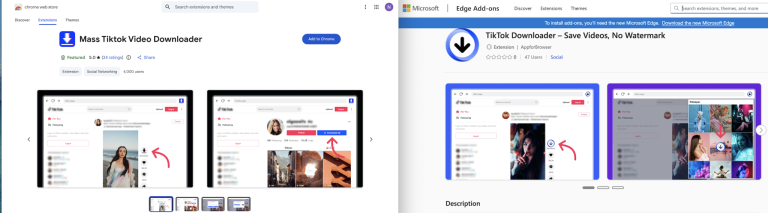 TikTok Downloader Malware Browser Extension Fingerprinting