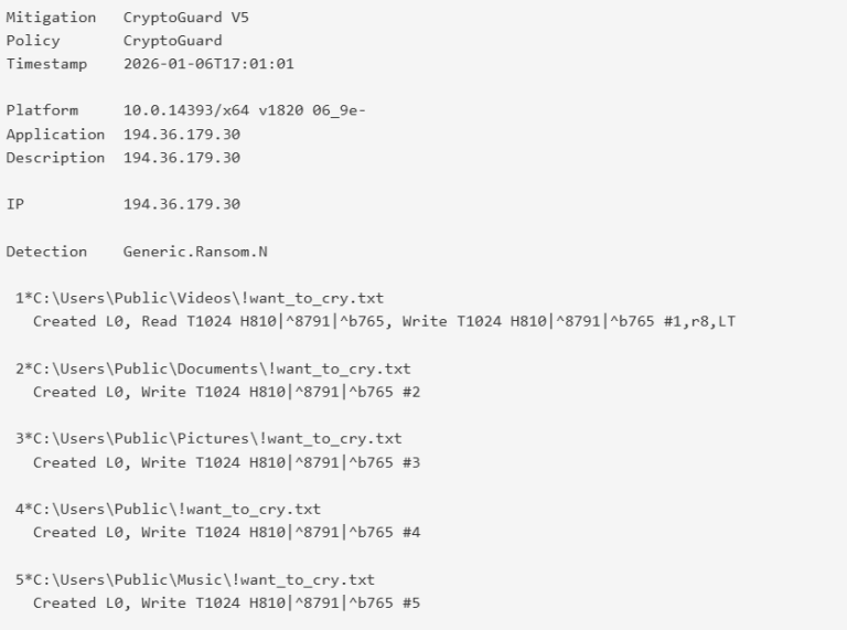 WantToCry Remote Ransomware SMB Brute Force Attacks