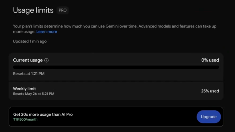 Gemini resource quotas error