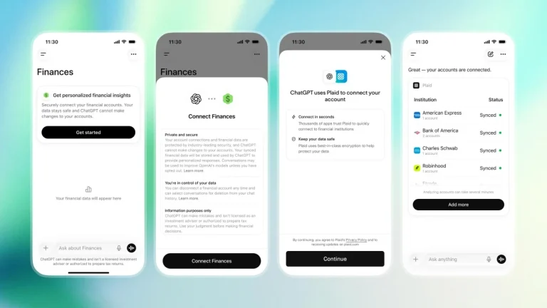 ChatGPT Finances Plaid feature