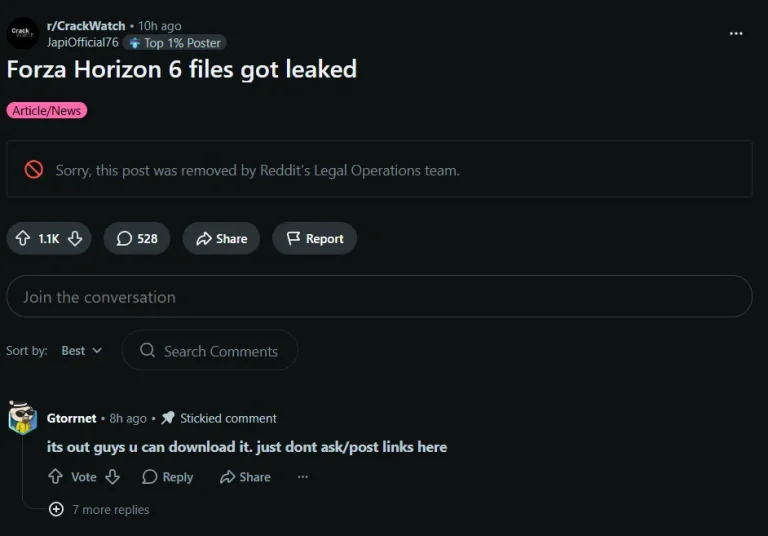 Forza Horizon 6 DRM leak