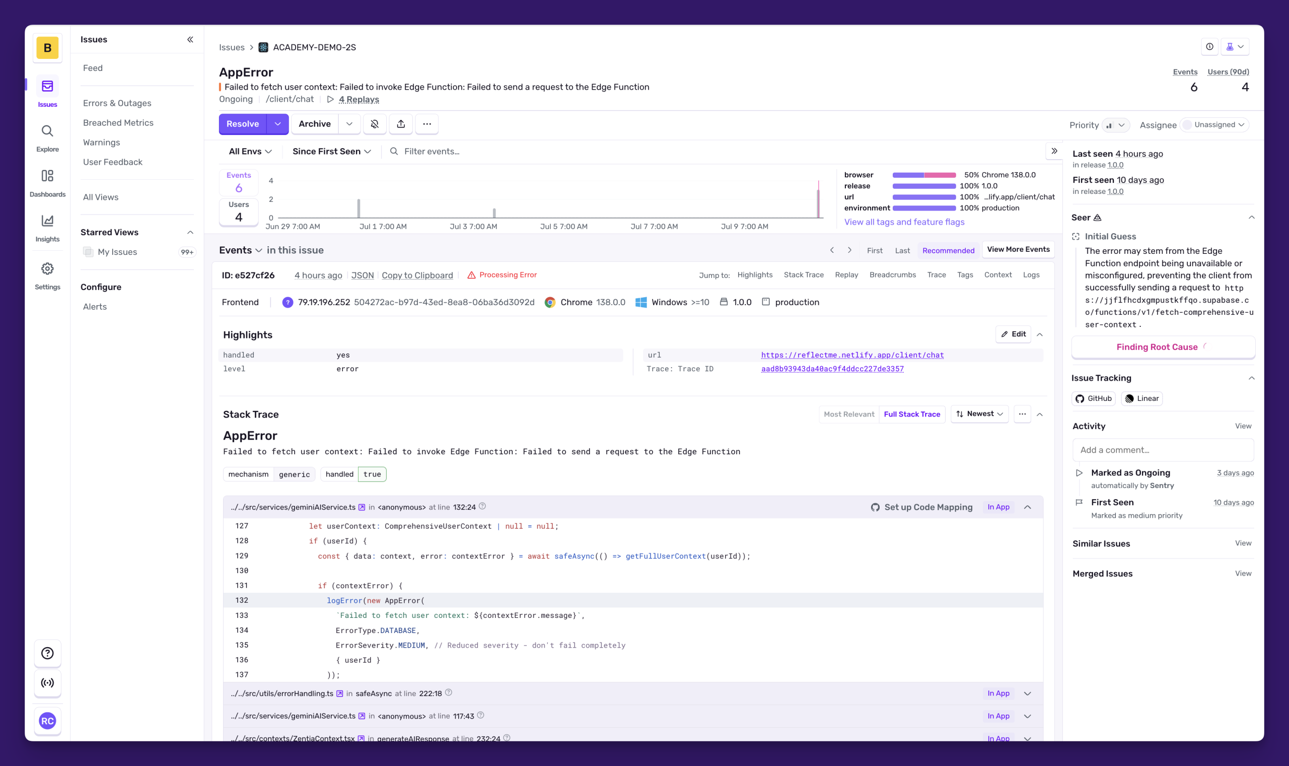 Sentry SAML SSO Bypass CVE-2026-42354