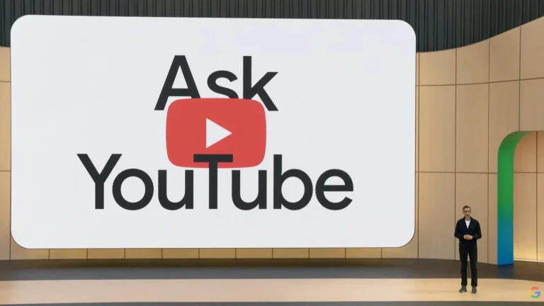 Ask YouTube AI feature Google I/O 2026