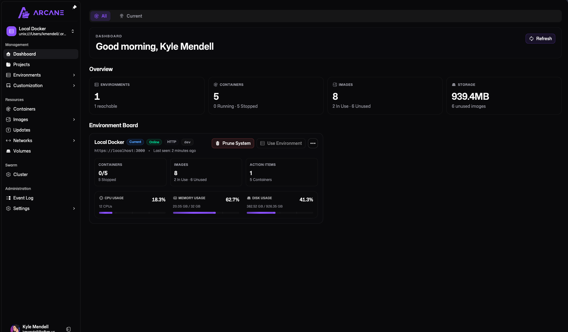 Arcane Docker Vulnerability CVE-2026-45625