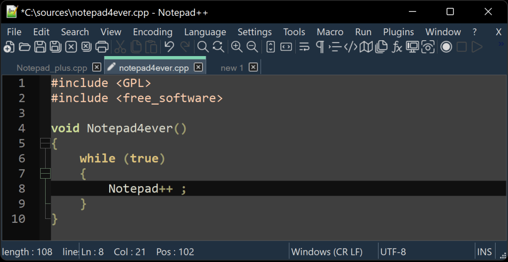 Notepad++ exploit code arbitrary code execution